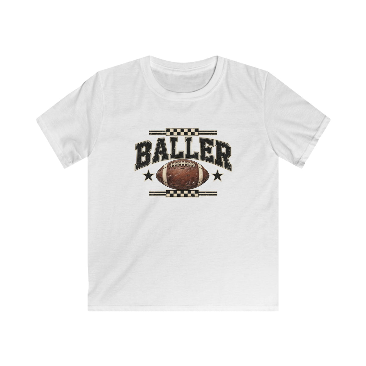 Youth baller football tee