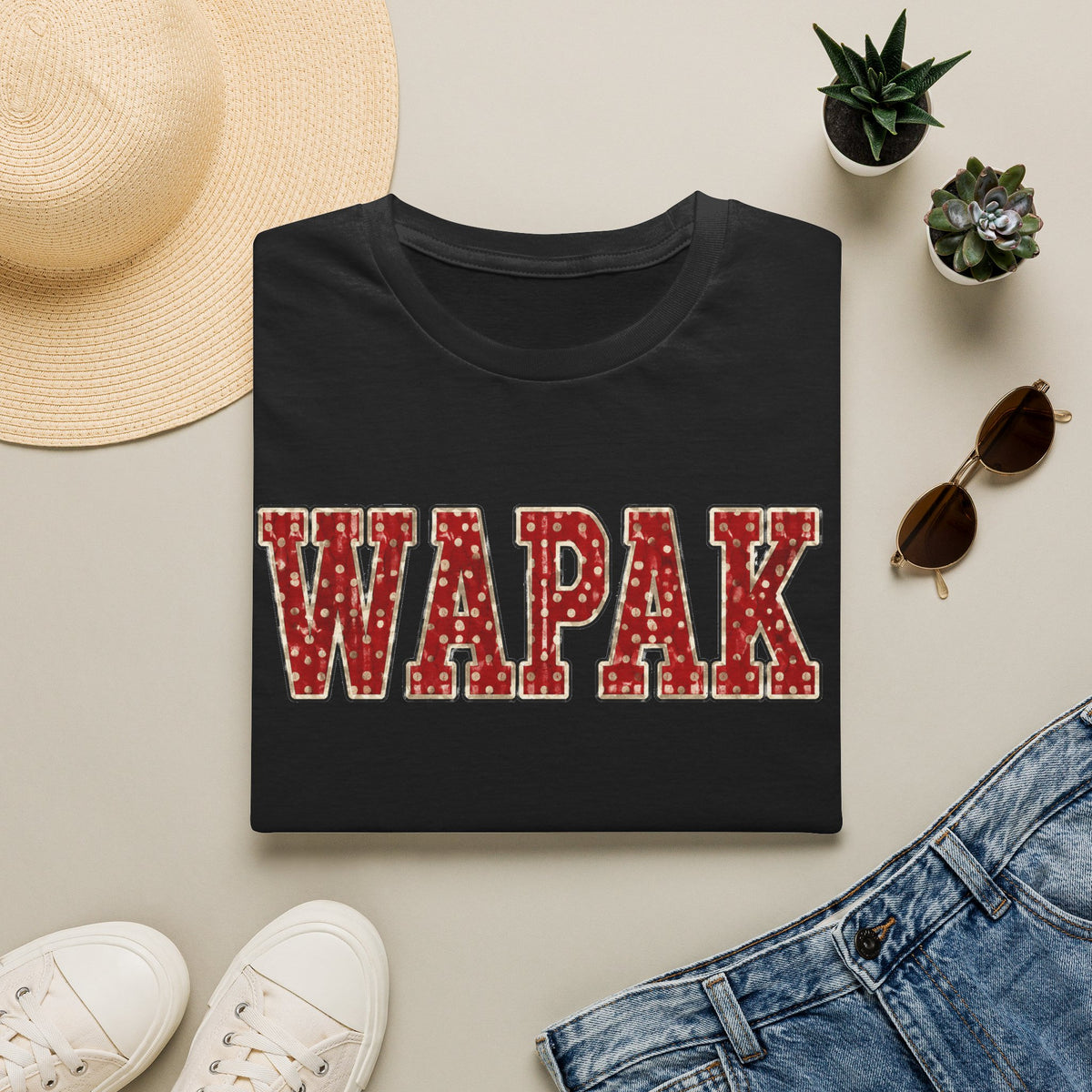 Wapak pokadot tee