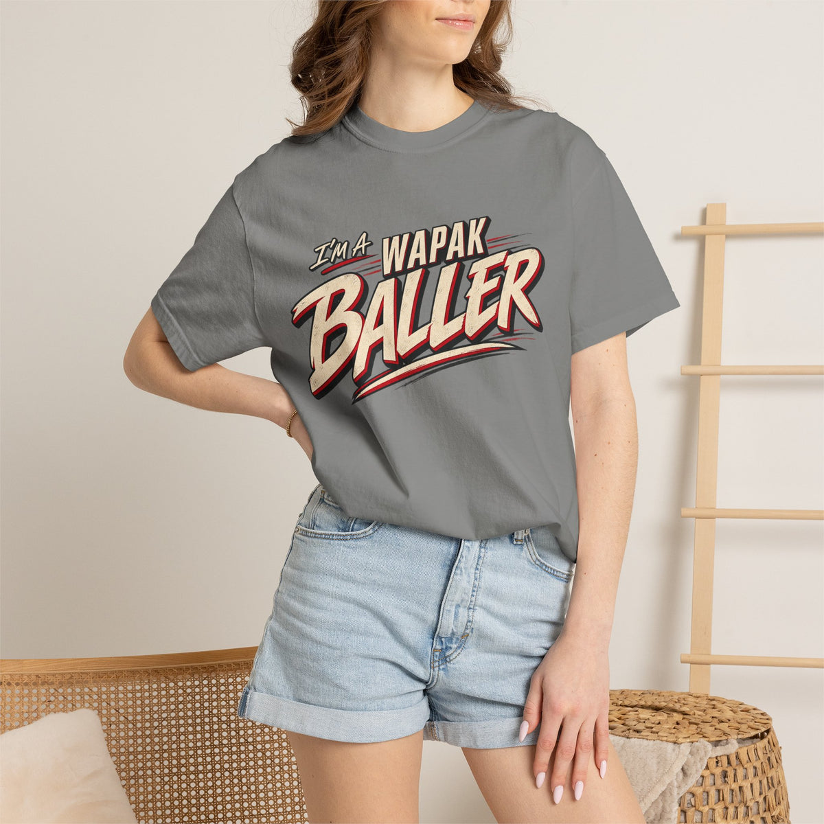 Adult I’m a wapak baller tee