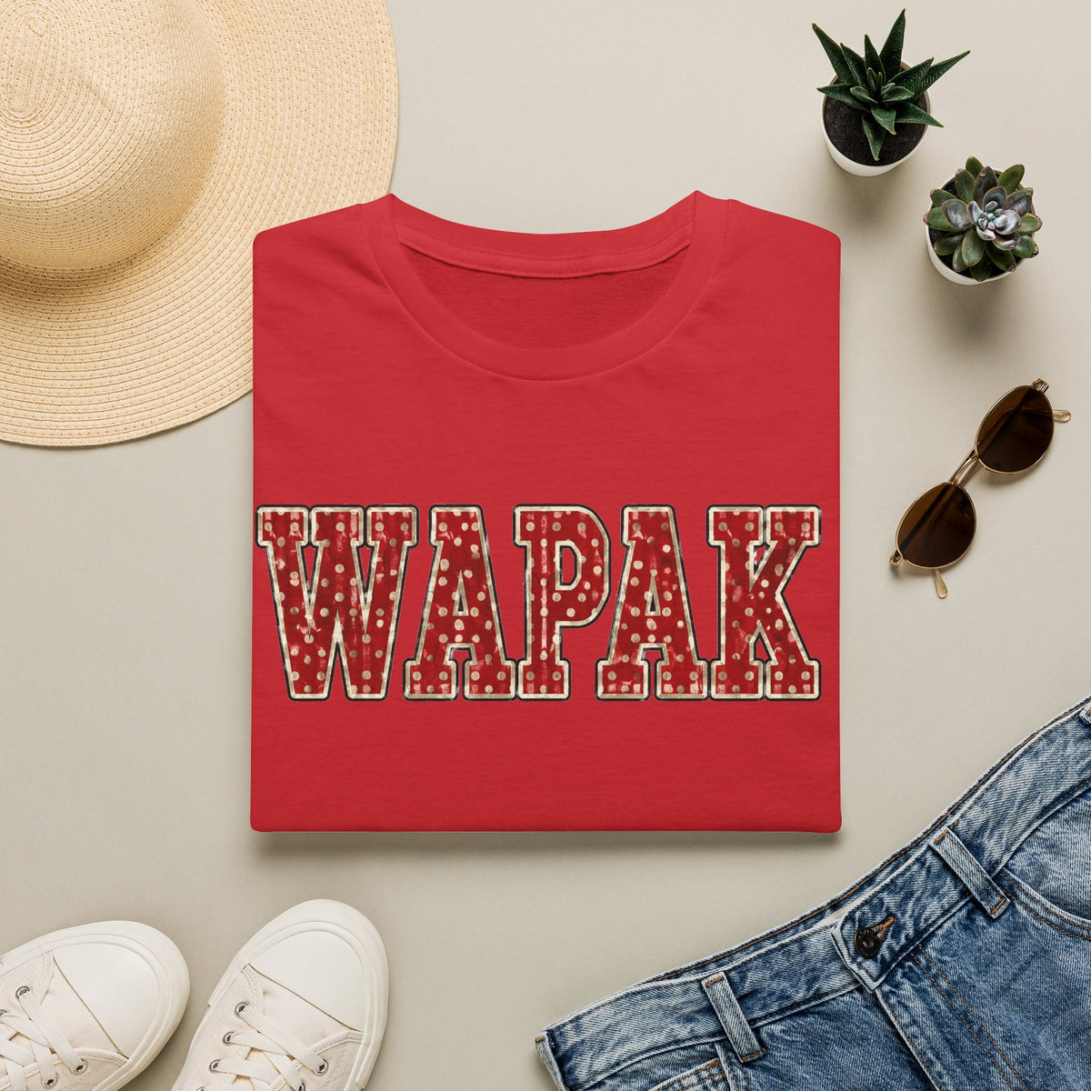 Wapak pokadot tee