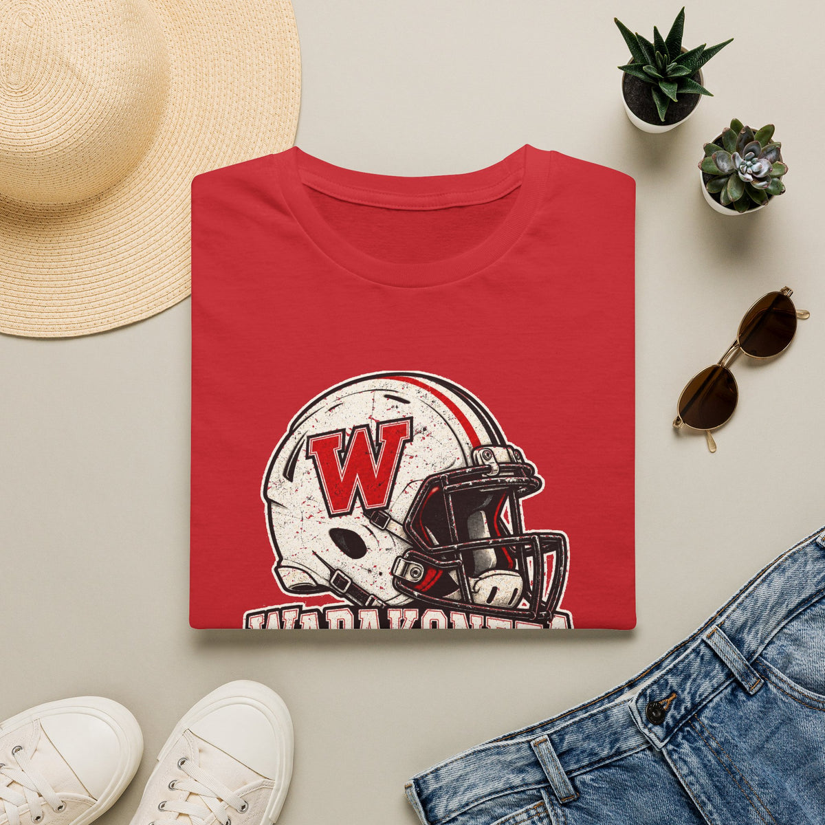 Wapak football tee