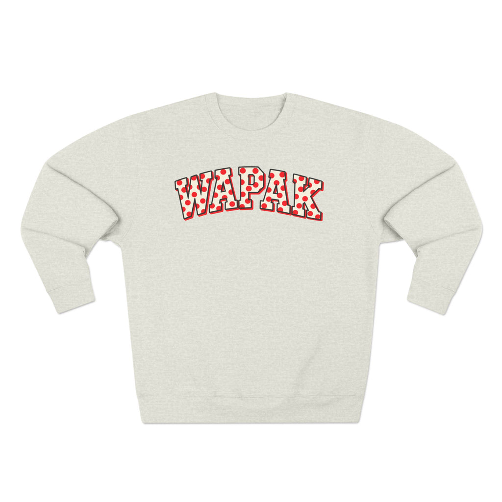 Wapak Red/White Crewneck