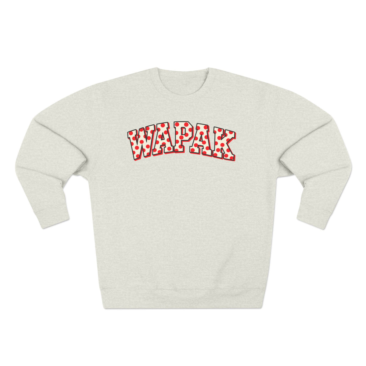 Wapak Red/White Crewneck