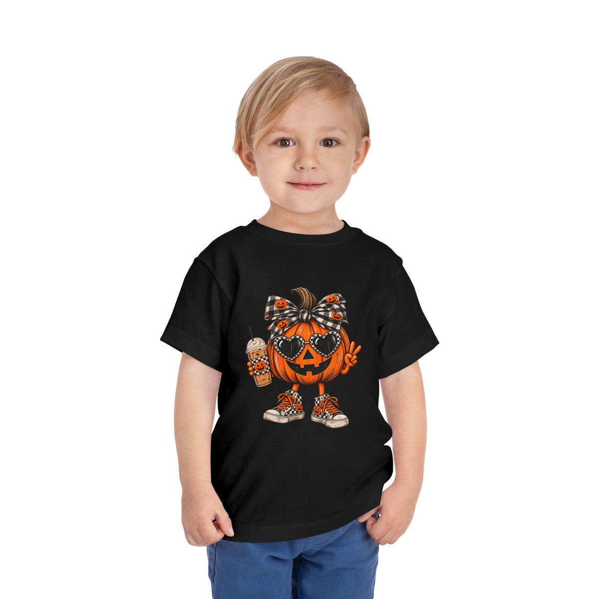 Toddler girl spunky pumpkin tee