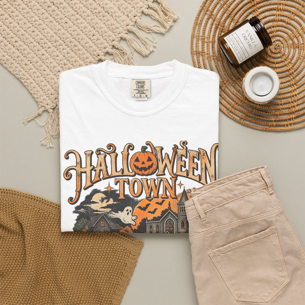 Halloween town graphic T-shirt