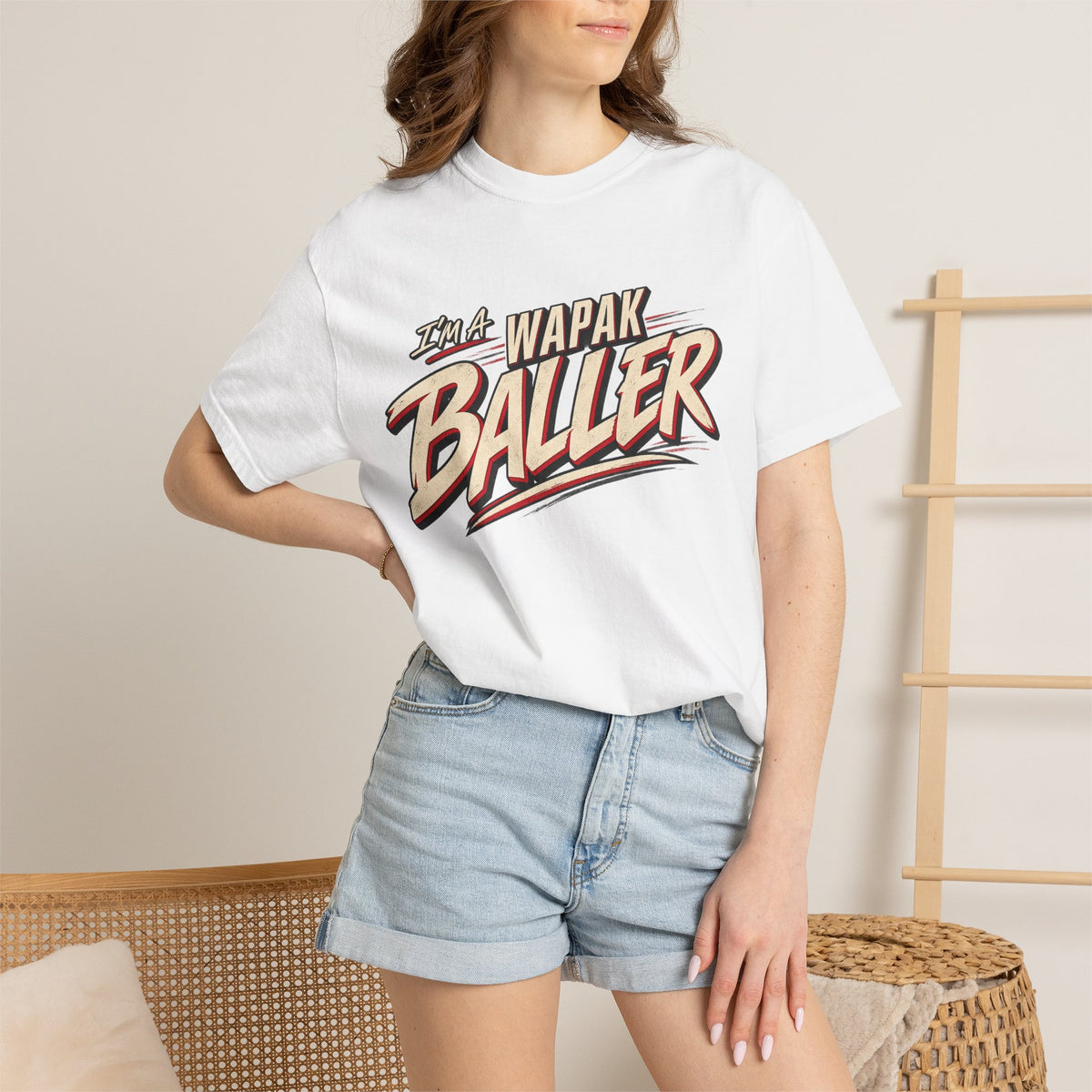Adult I’m a wapak baller tee