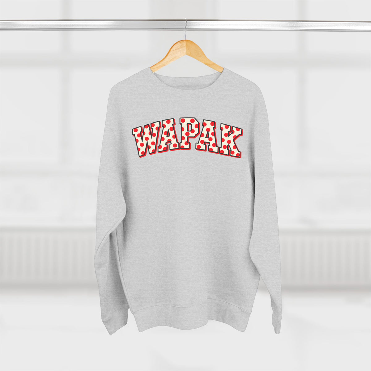 Wapak Red/White Crewneck