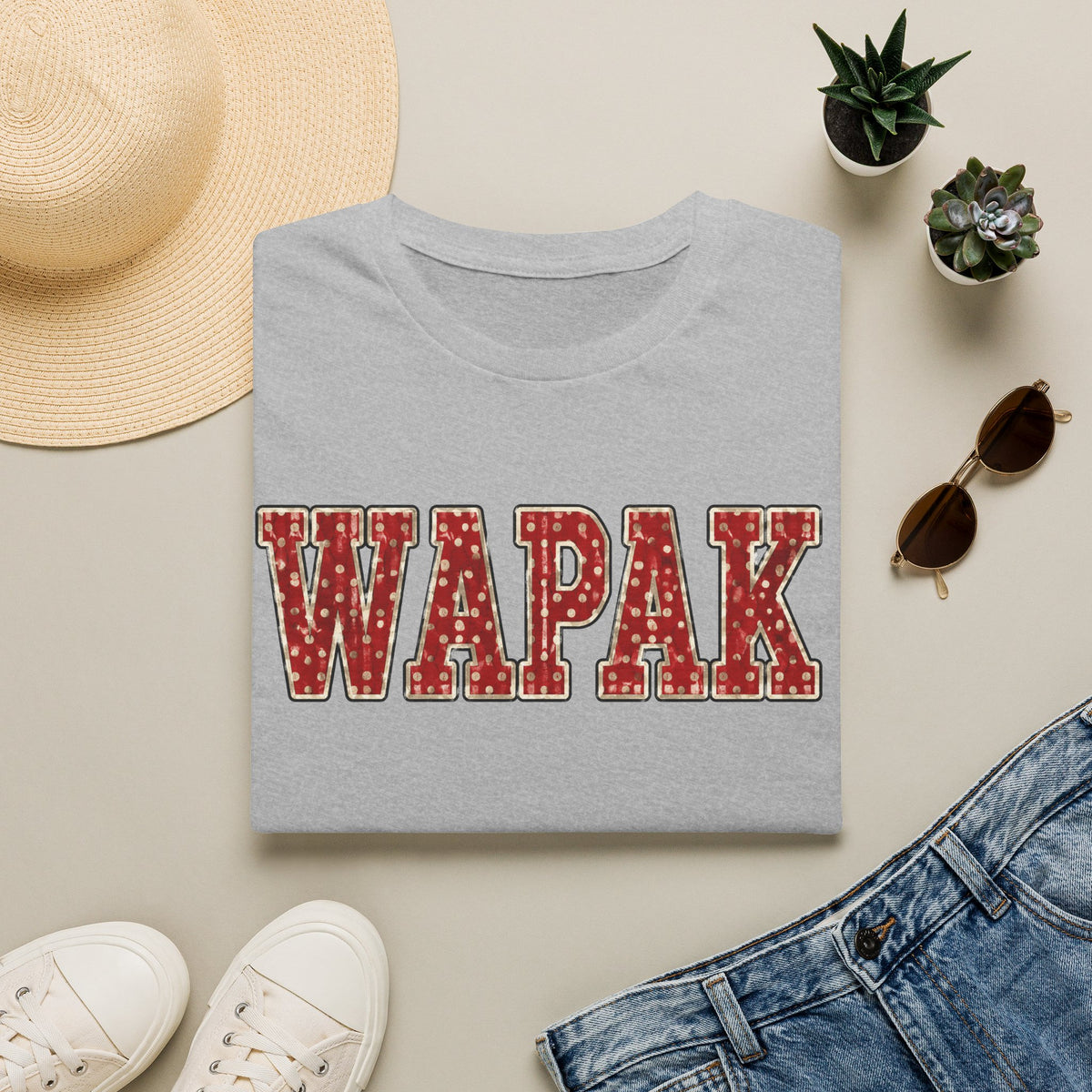 Wapak pokadot tee