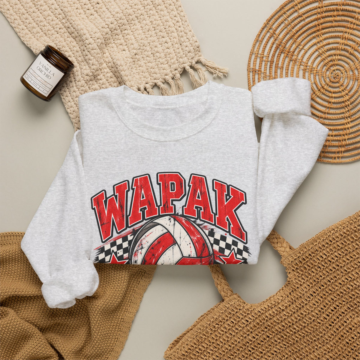 Wapak volleyball Crewneck Sweatshirt