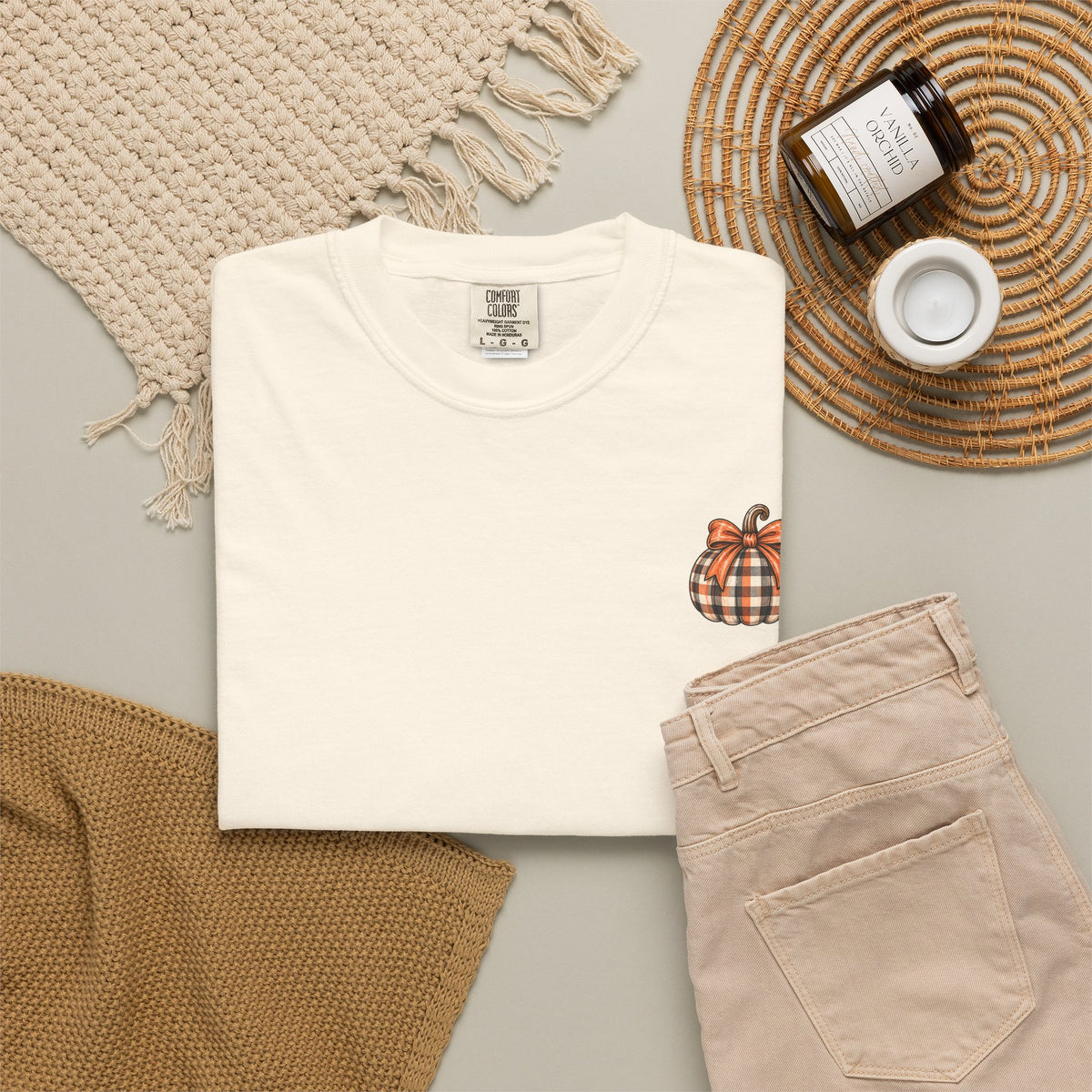 Fall graphic T-shirt