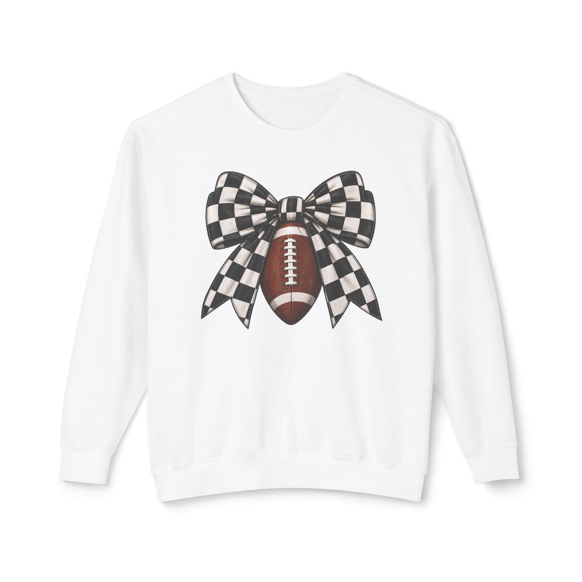 Woman’s Football Bow Crew Neck