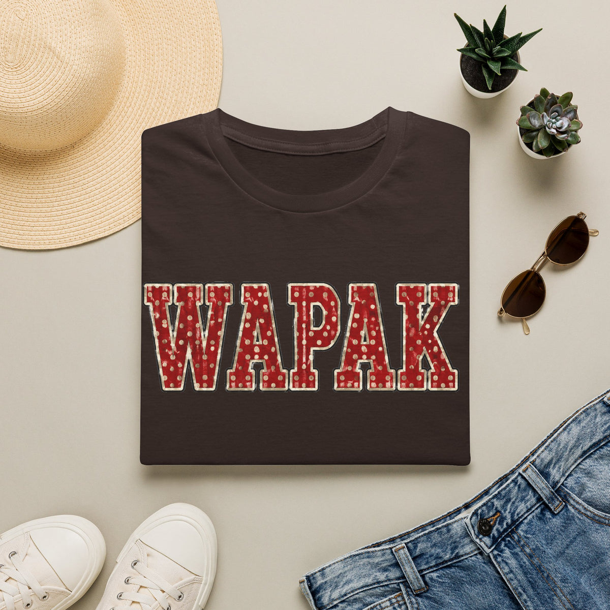 Wapak pokadot tee