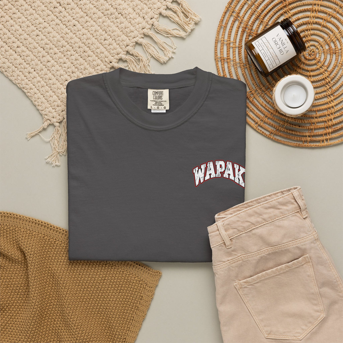 Wapak football graphic T-shirt