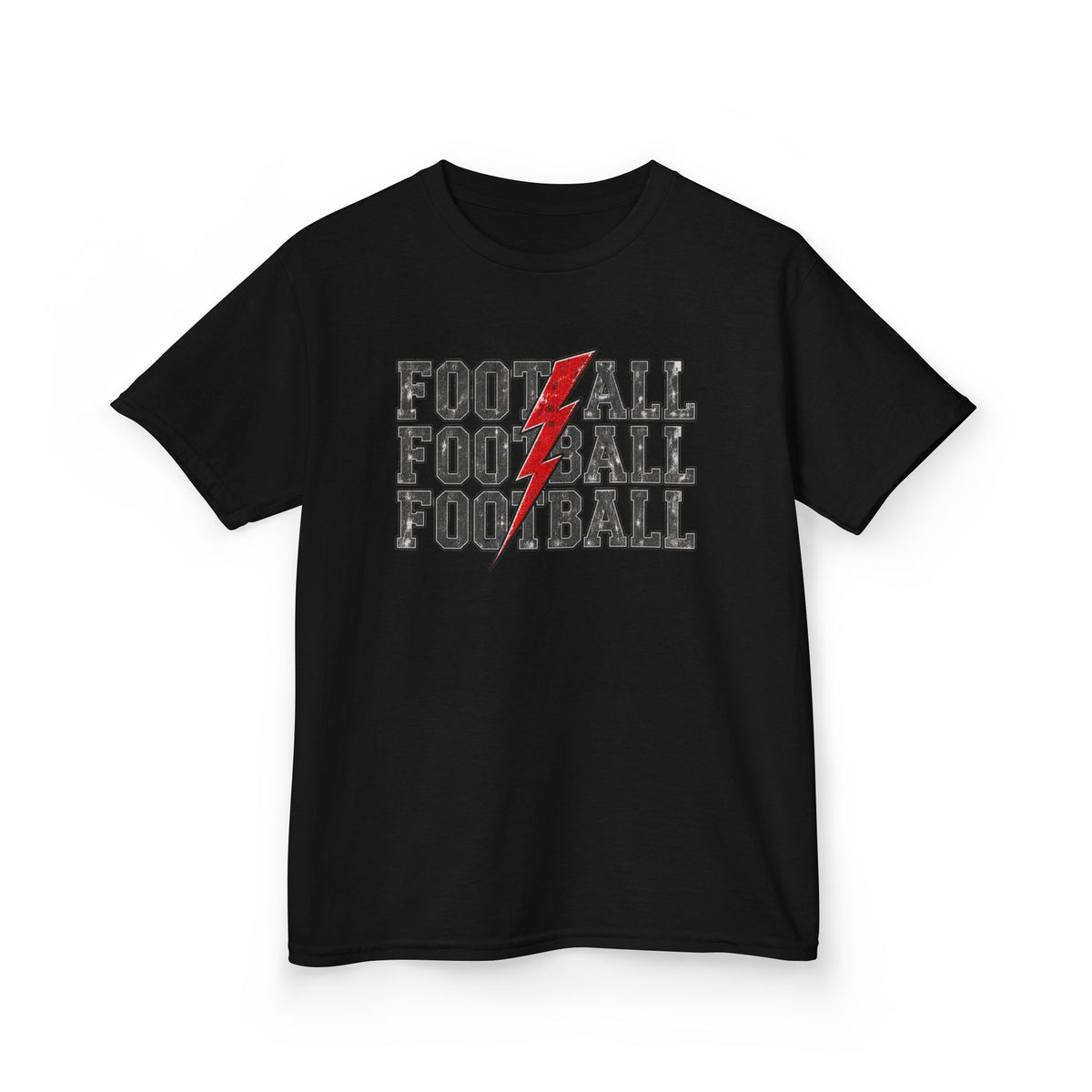 Football Lightning Bolt Youth Tee