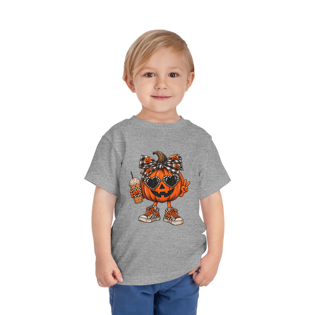 Toddler girl spunky pumpkin tee