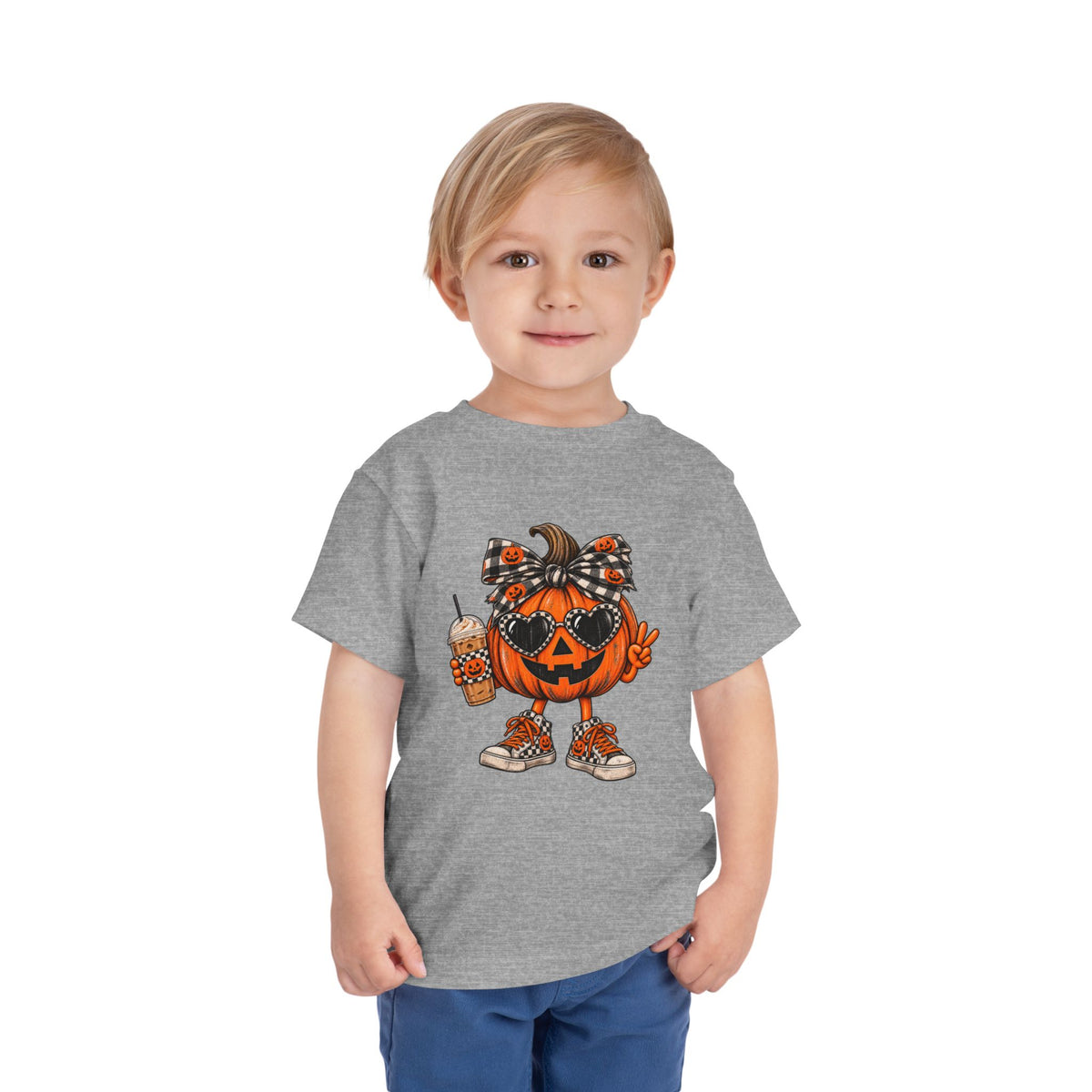 Toddler girl spunky pumpkin tee