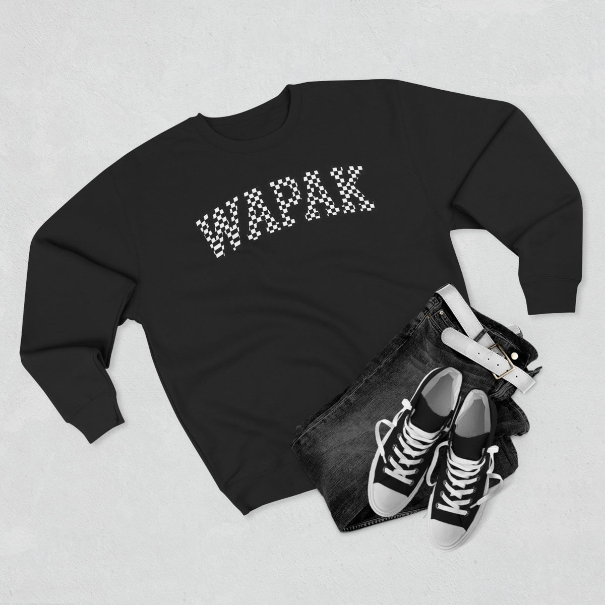 Wapak Checkered Crewneck