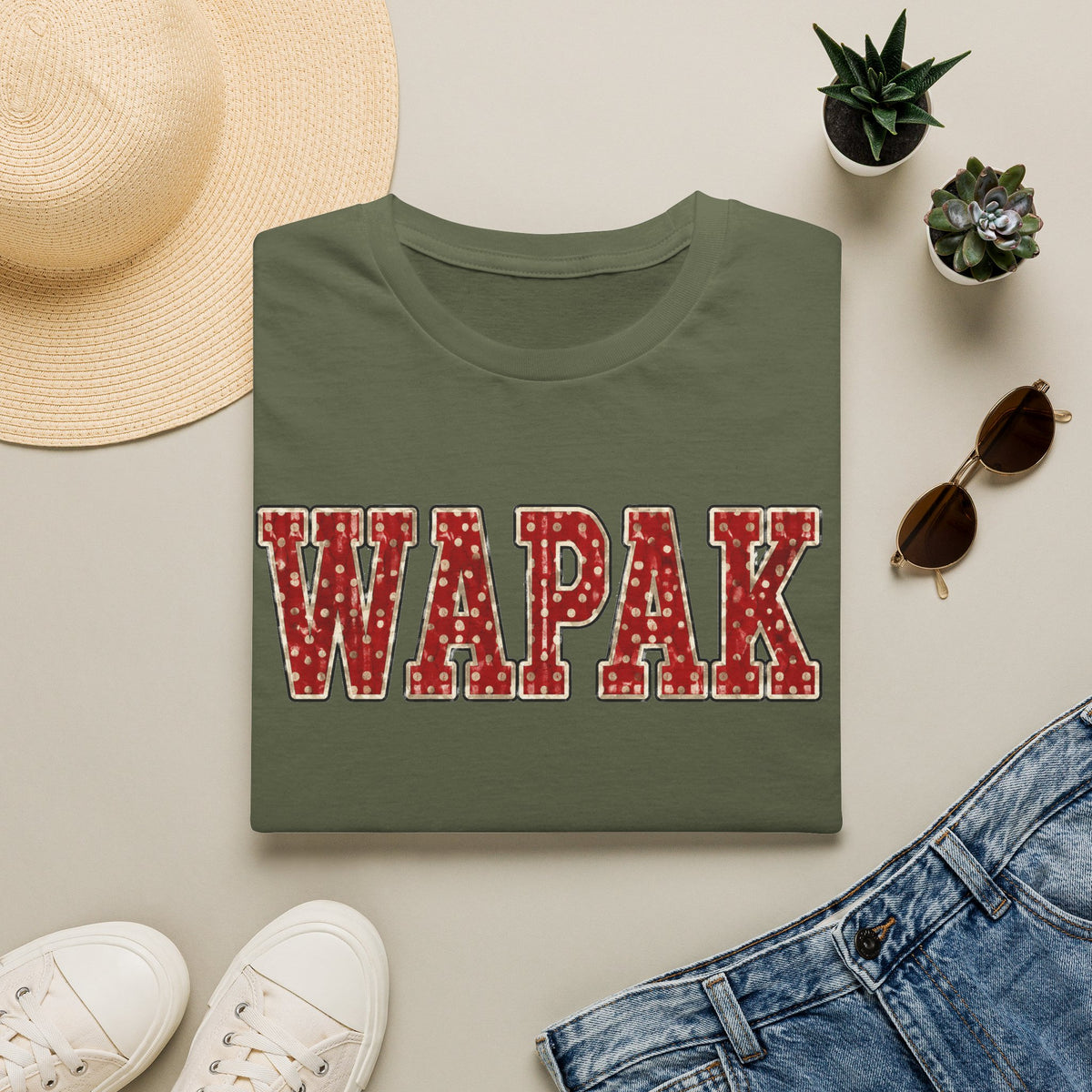 Wapak pokadot tee
