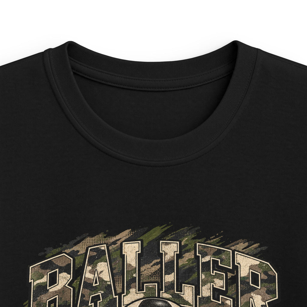 Youth soccer baller tee