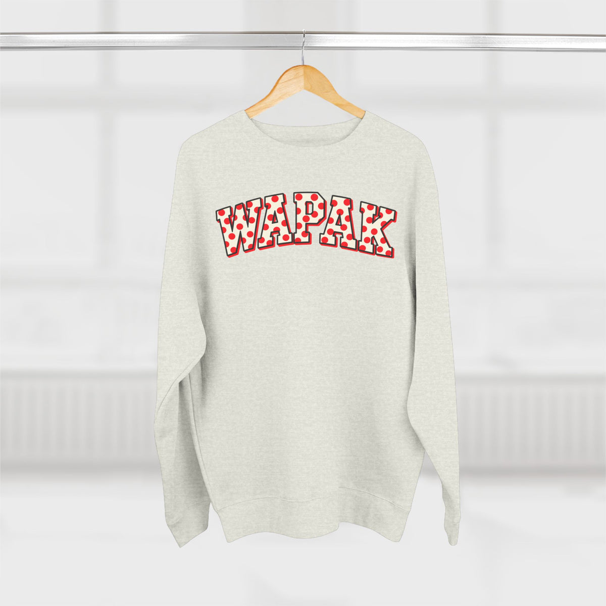 Wapak Red/White Crewneck