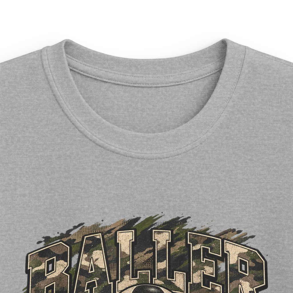 Youth soccer baller tee