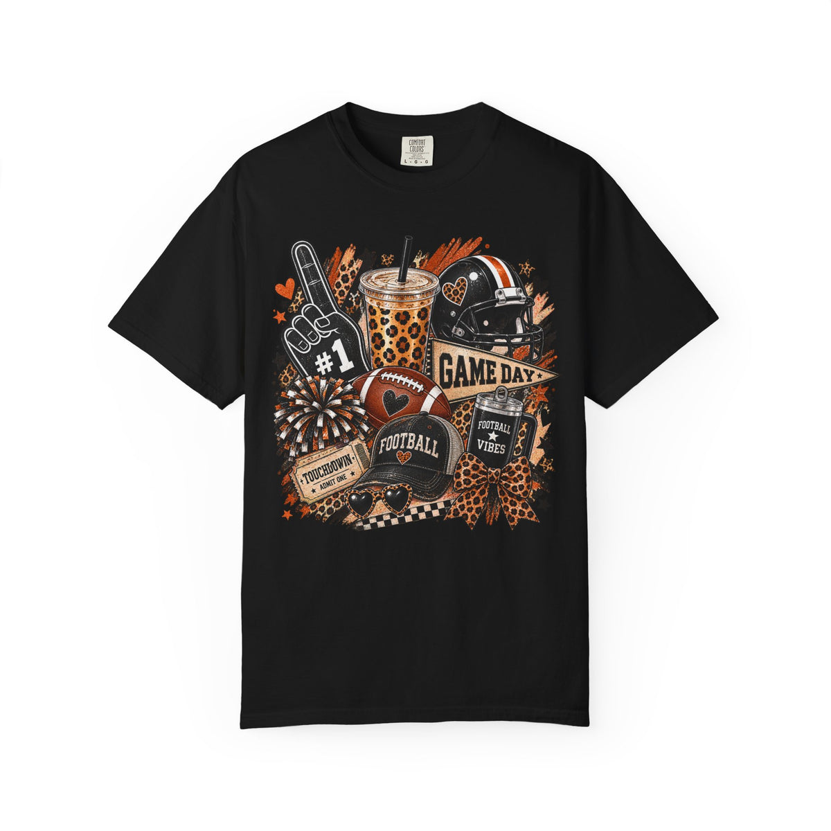 Football graphic T-shirt