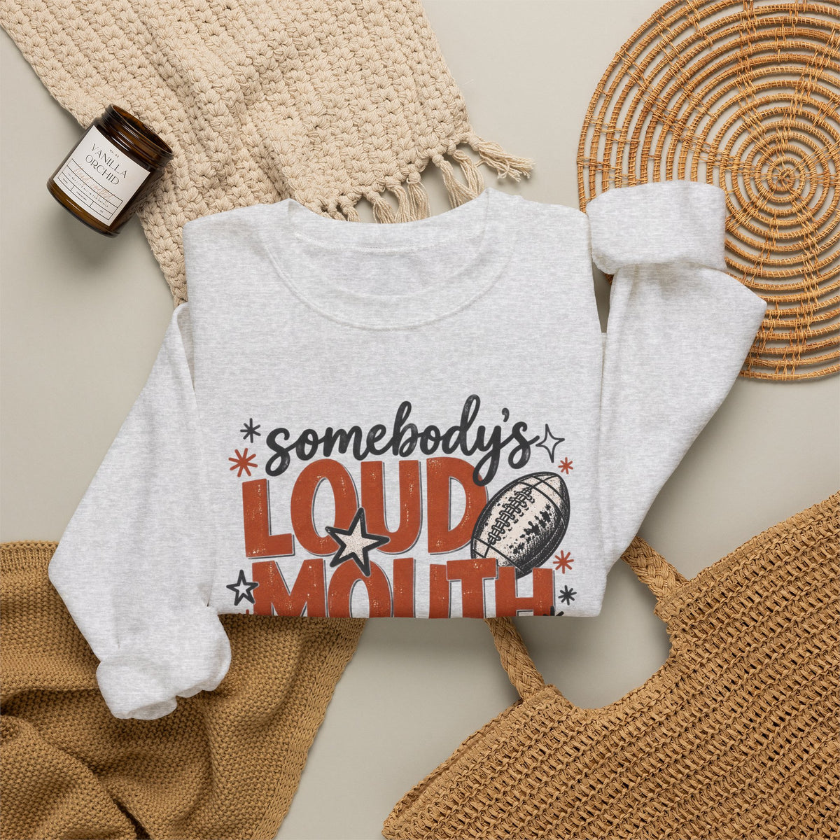 Loud mouth mama Crewneck Sweatshirt