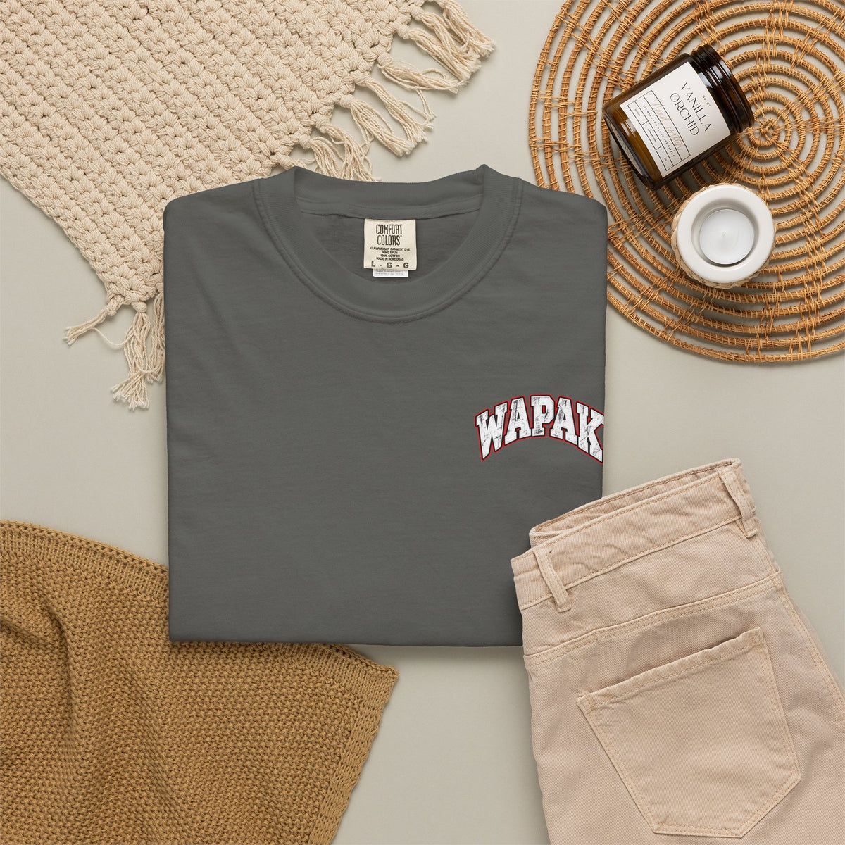 Wapak football graphic T-shirt