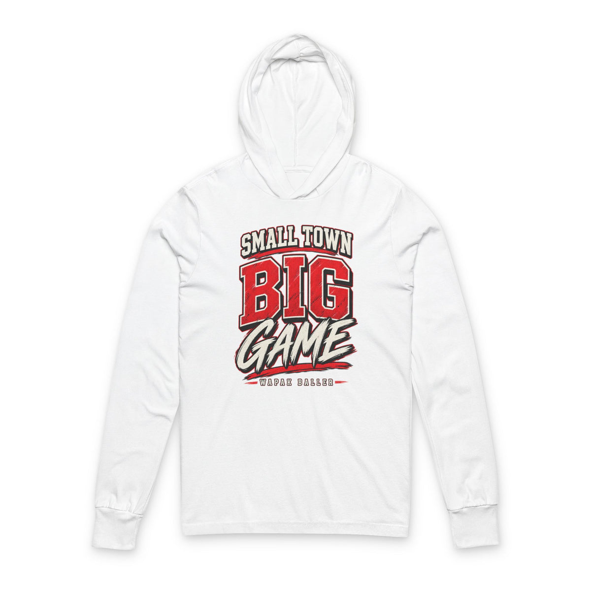Small town big game Hooded Long Sleeve Tee