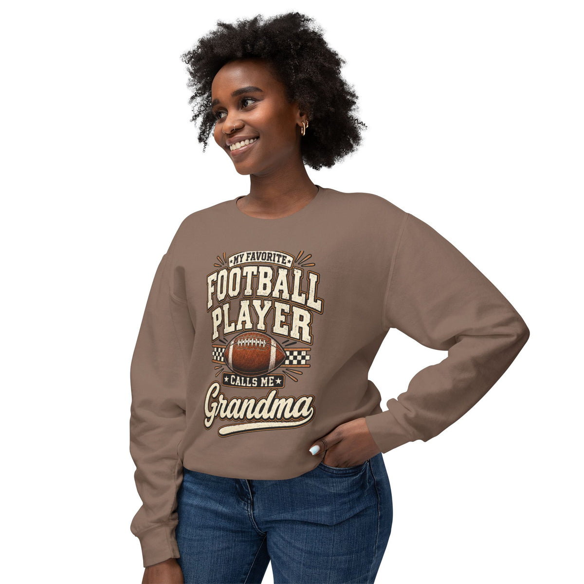 Football Player Grandma Crewneck
