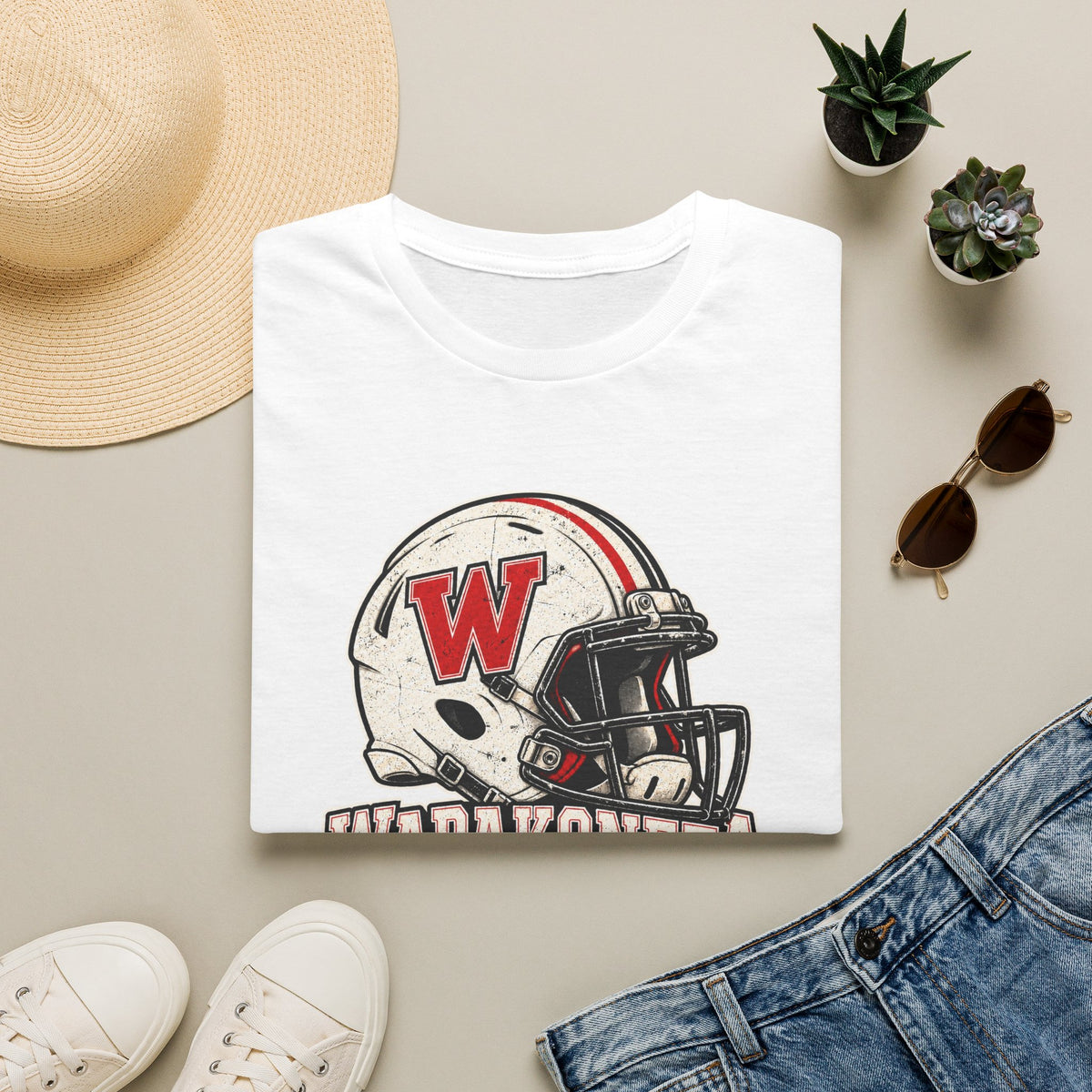 Wapak football tee