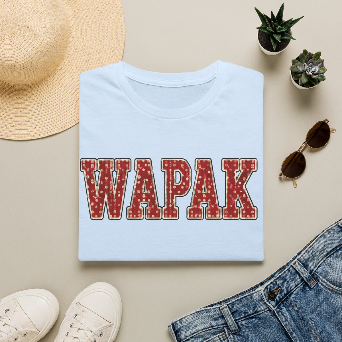 Wapak pokadot tee