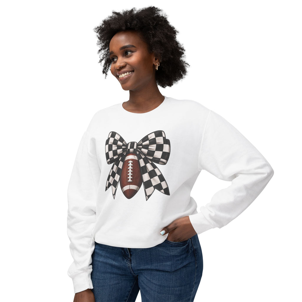Woman’s Football Bow Crew Neck