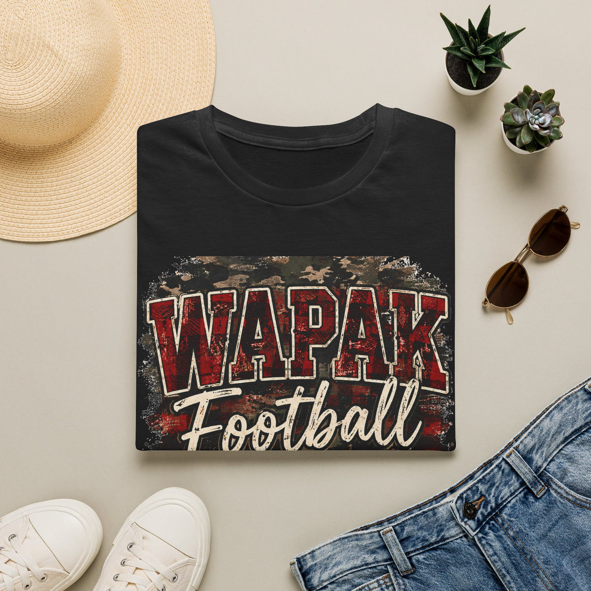 Wapak football tee