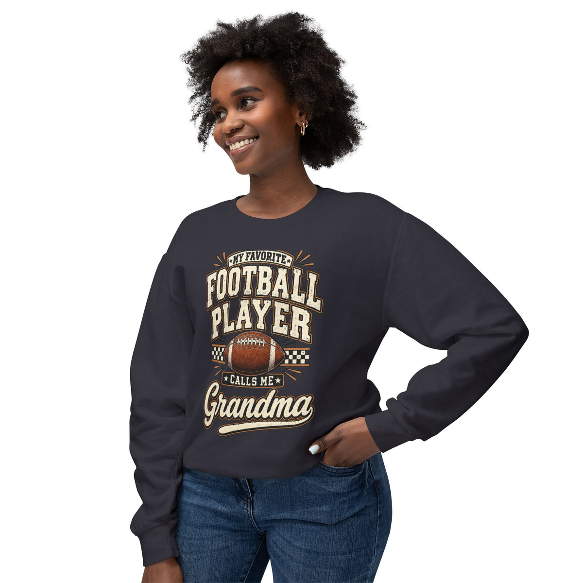 Football Player Grandma Crewneck