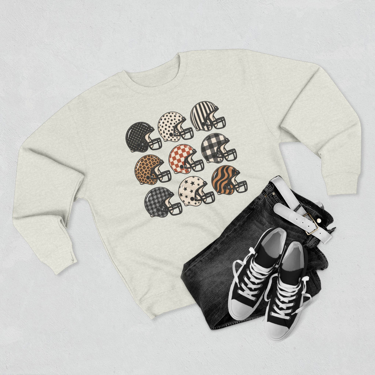 Football Helmet Crewneck