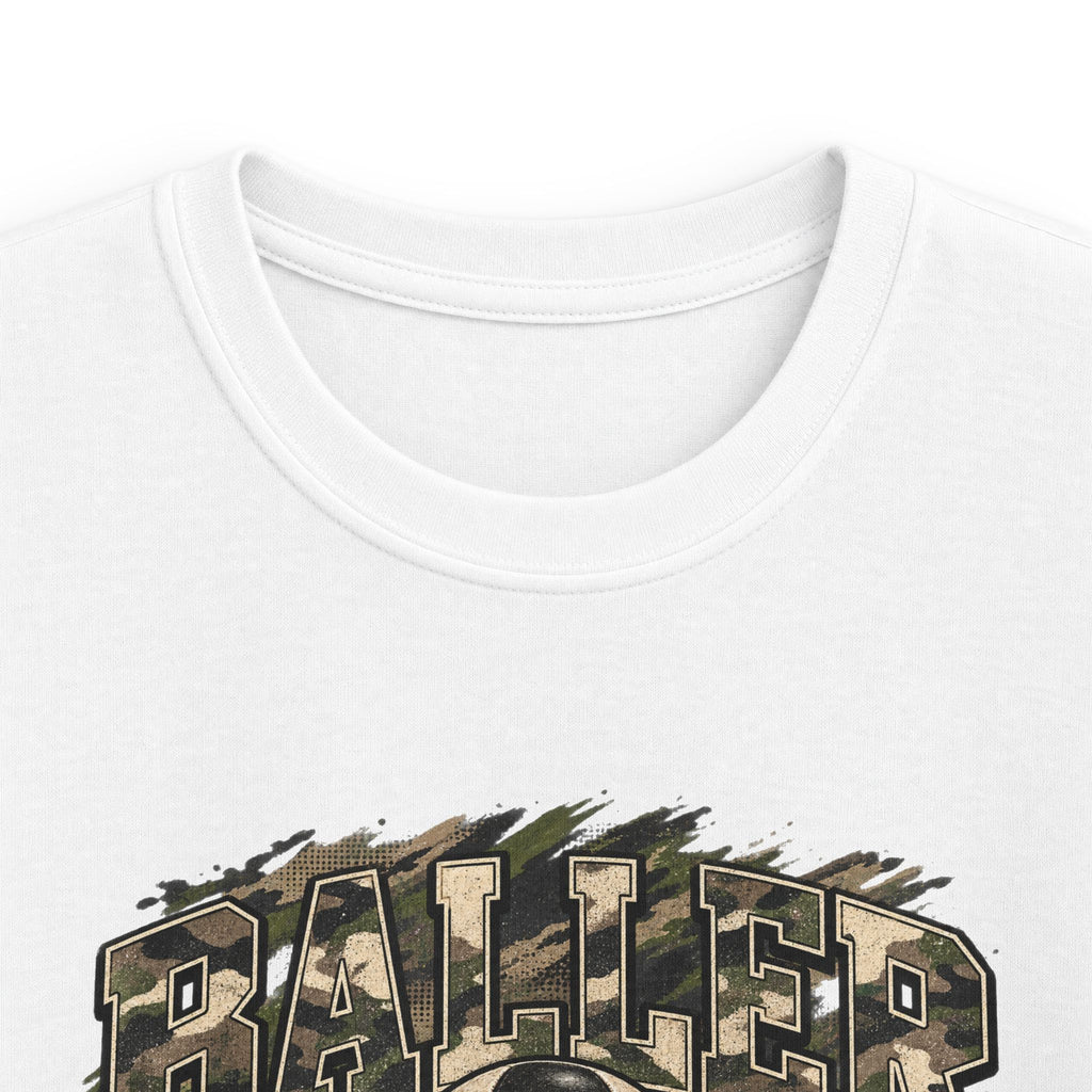 Youth soccer baller tee