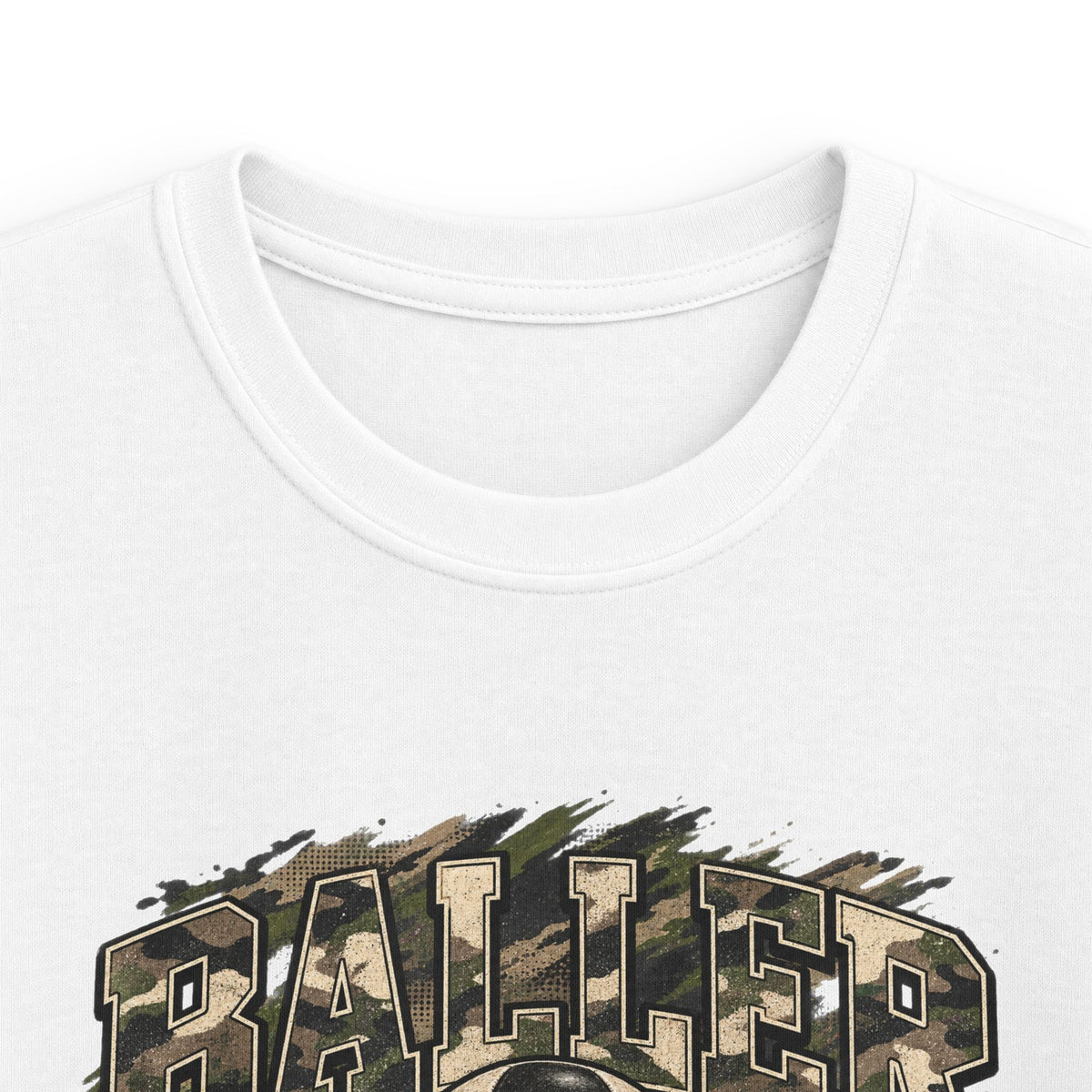 Youth soccer baller tee
