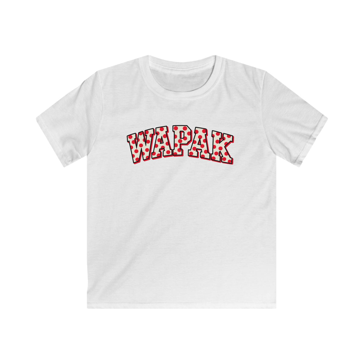 Youth wapak poka dot tee