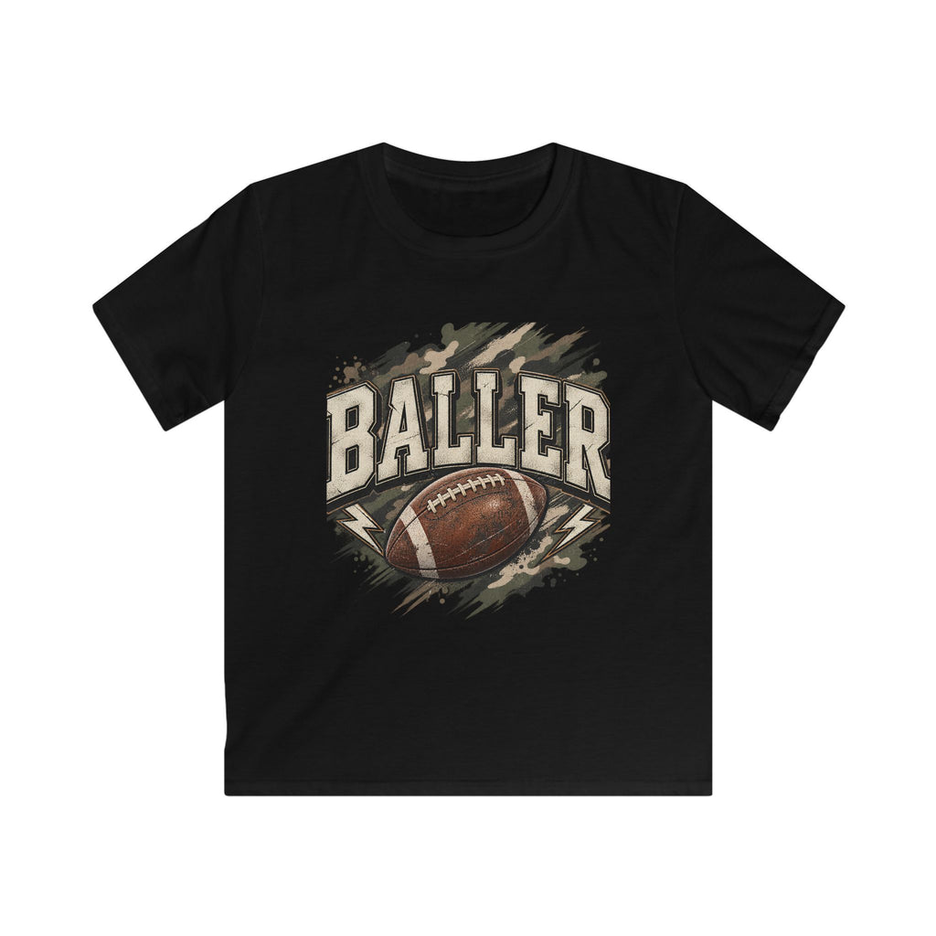 Youth football baller tee