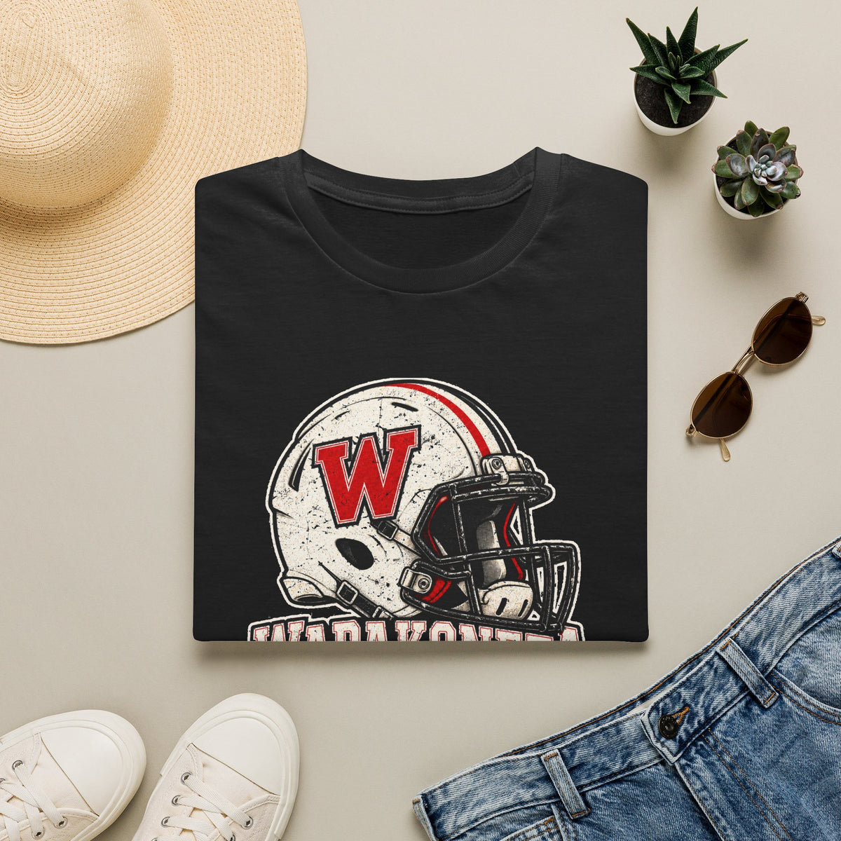 Wapak football tee