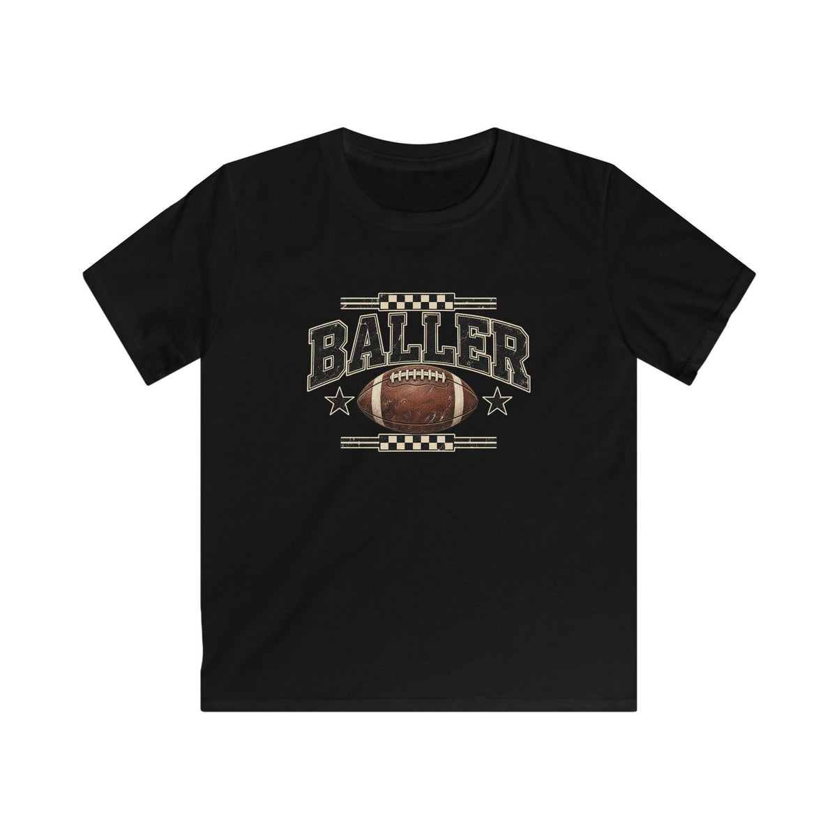 Youth baller football tee