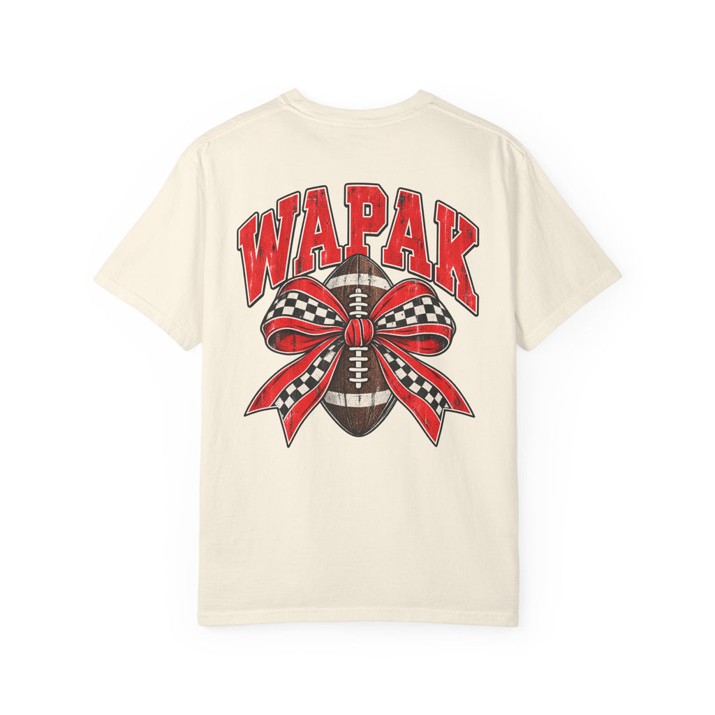 Wapak football bow T-shirt
