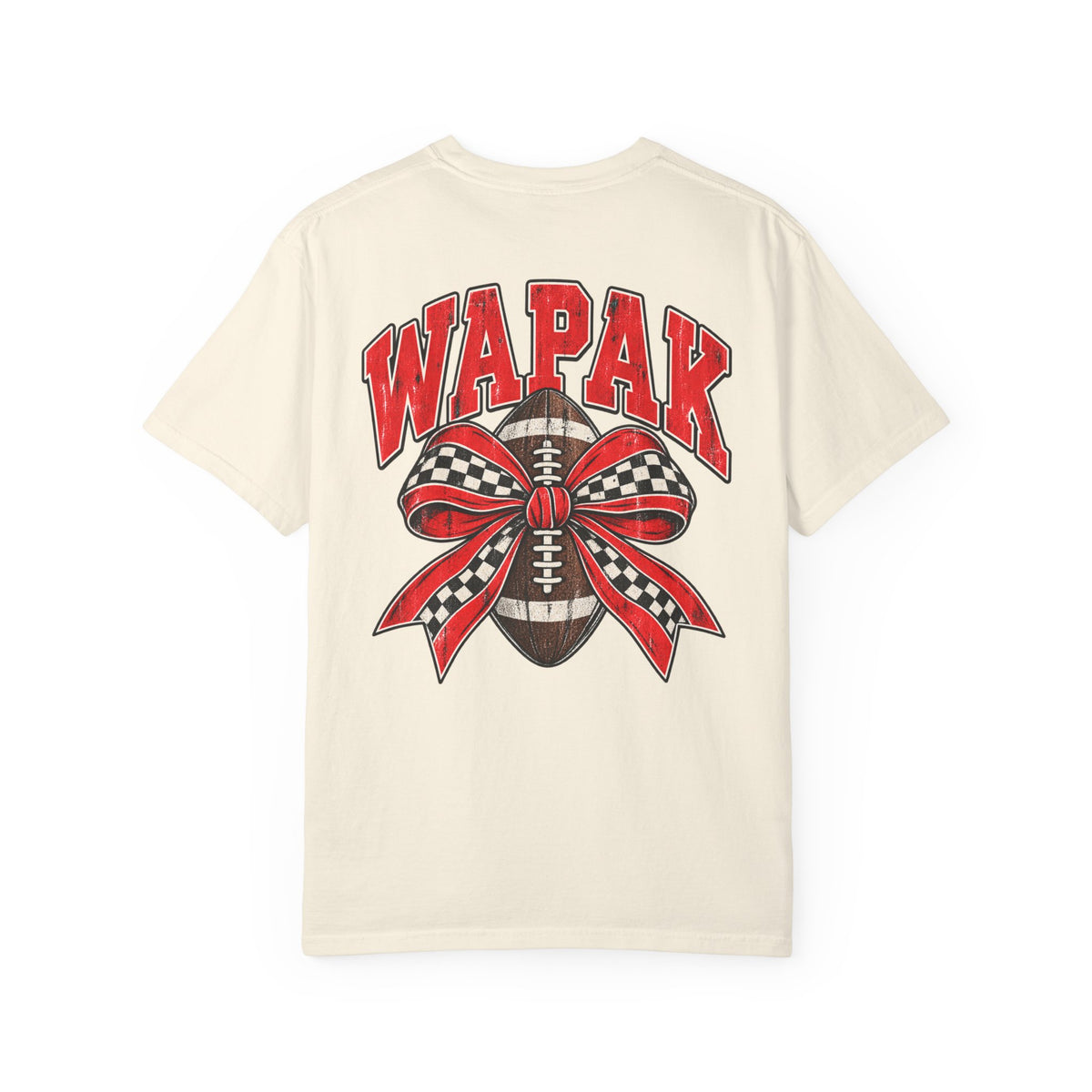 Wapak football bow T-shirt