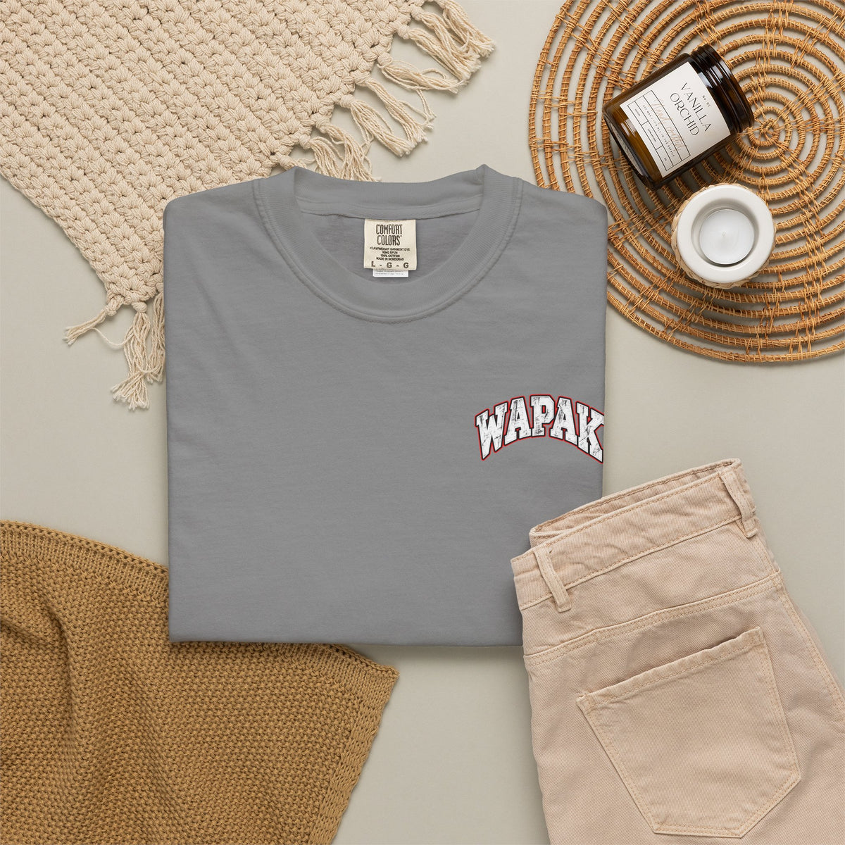 Wapak football graphic T-shirt