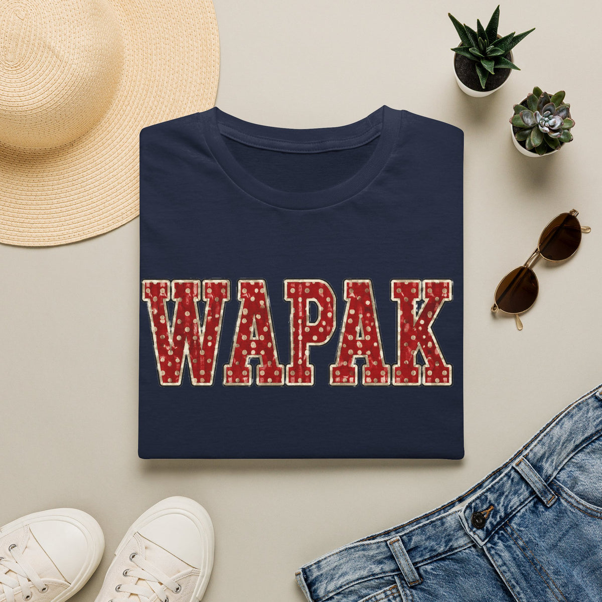 Wapak pokadot tee