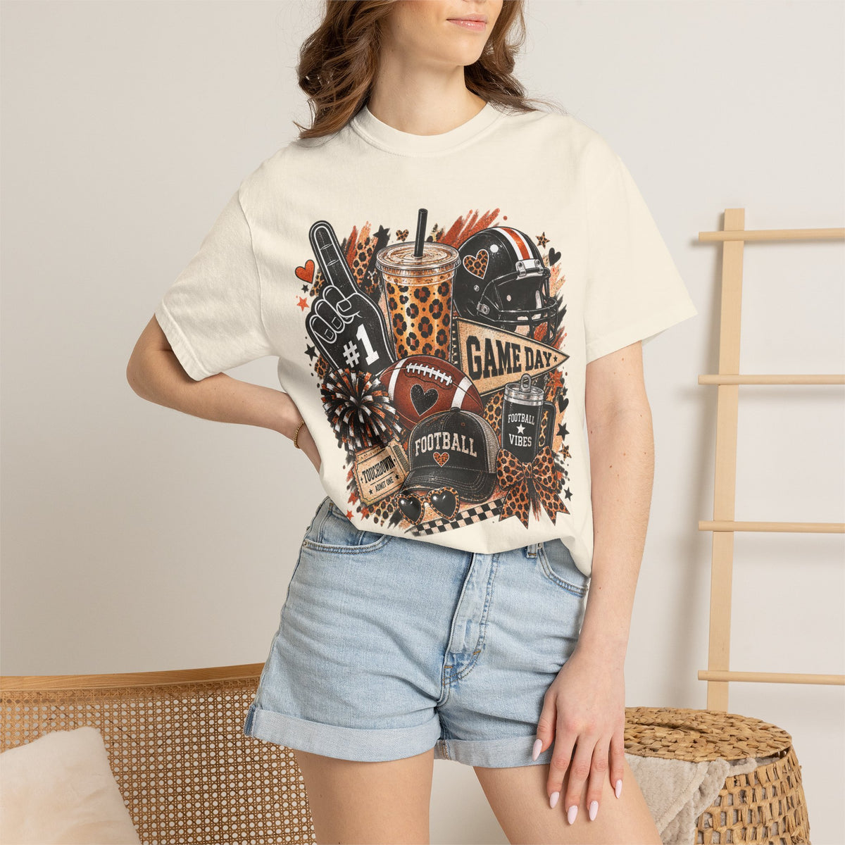 Football graphic T-shirt