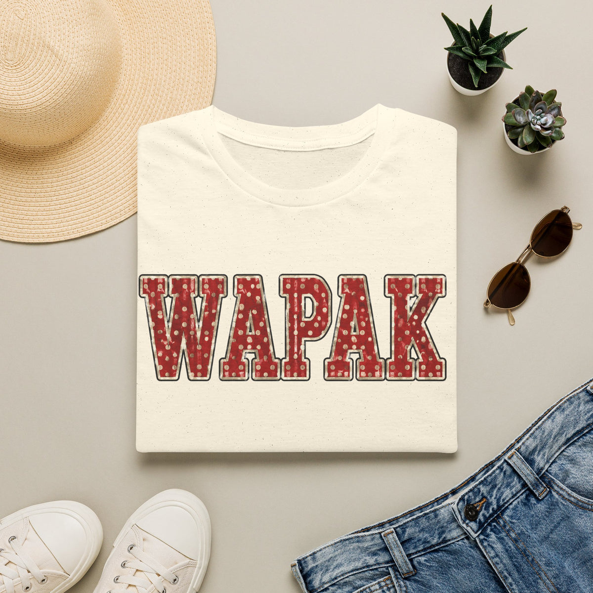 Wapak pokadot tee