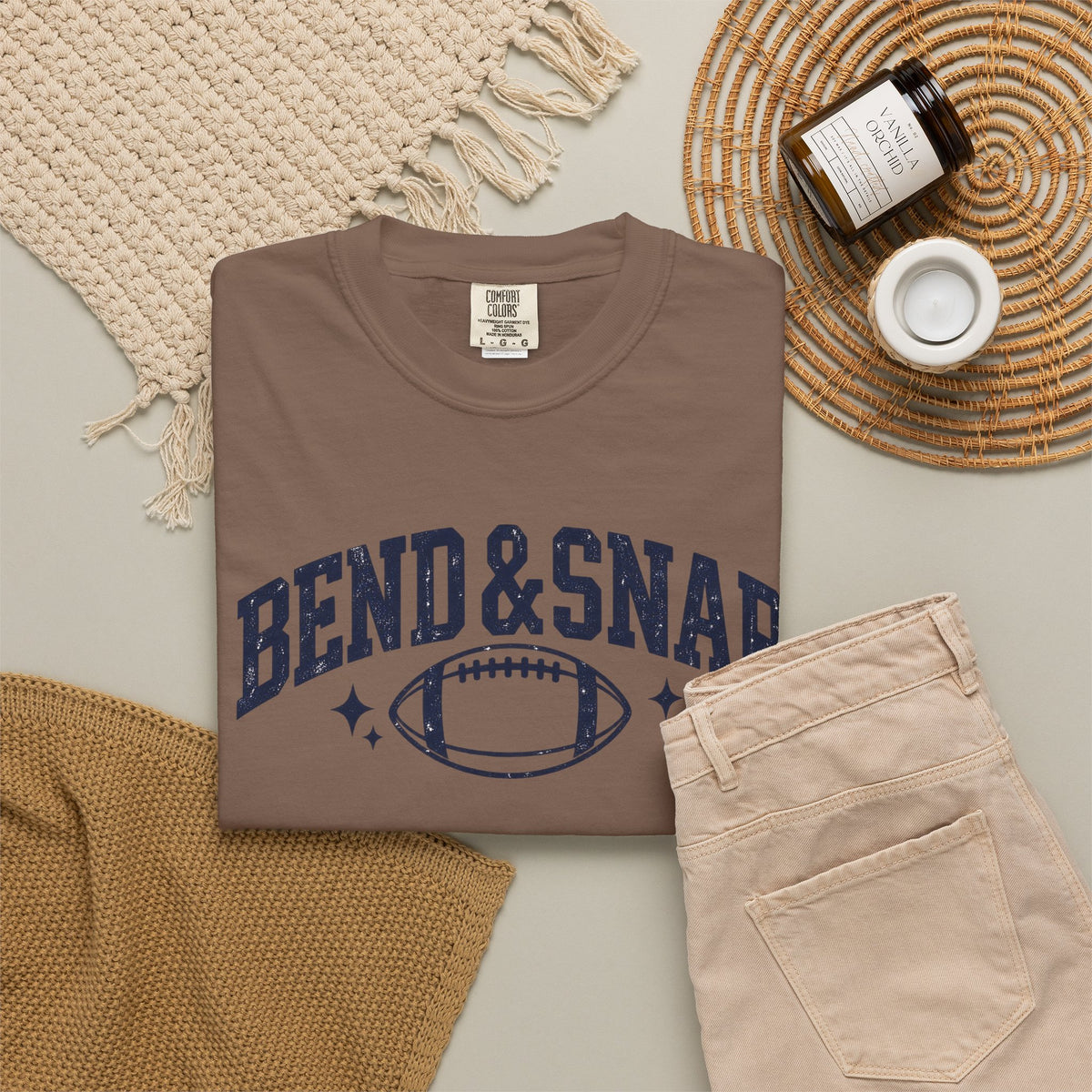 Bend and snap football T-shirt